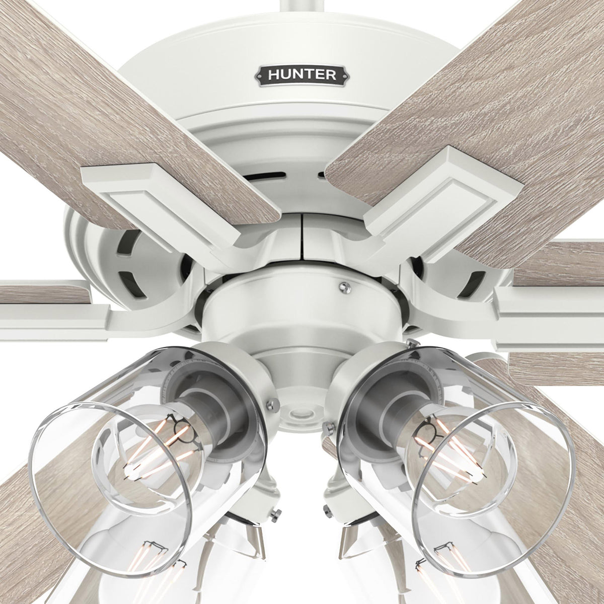 52 inch Fonthill ENERGY STAR® HunterExpress Fresh White Ceiling Fan with LED Light Kit and Handheld Remote