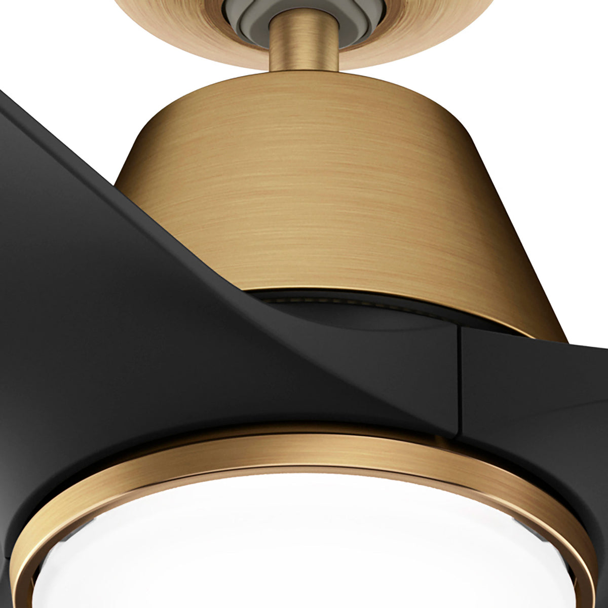 44 inch Aeronaut Wi-Fi ENERGY STAR® Luxe Gold Damp Rated Ceiling Fan with LED Light Kit and Handheld Remote
