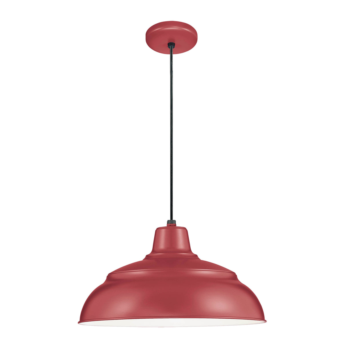 9'' R Series Satin Red 1 Light Pendant