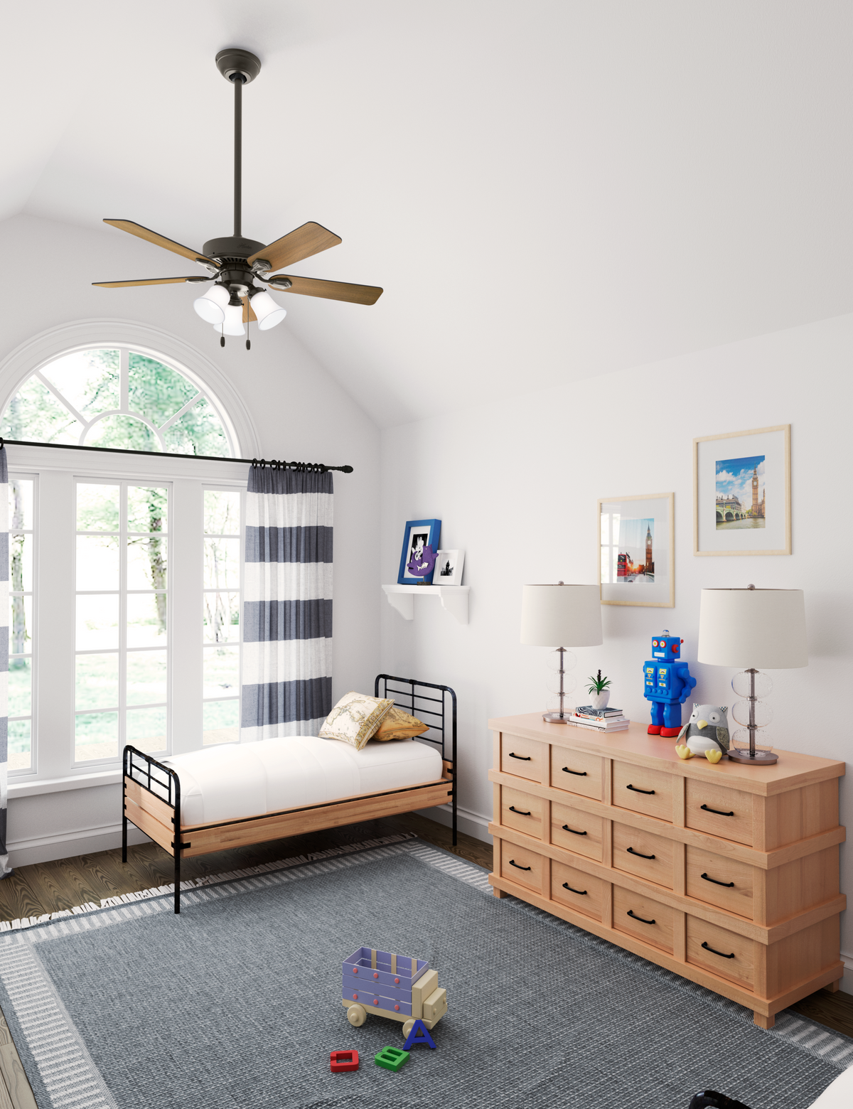 44 inch Swanson New Bronze Ceiling Fan with LED Light Kit