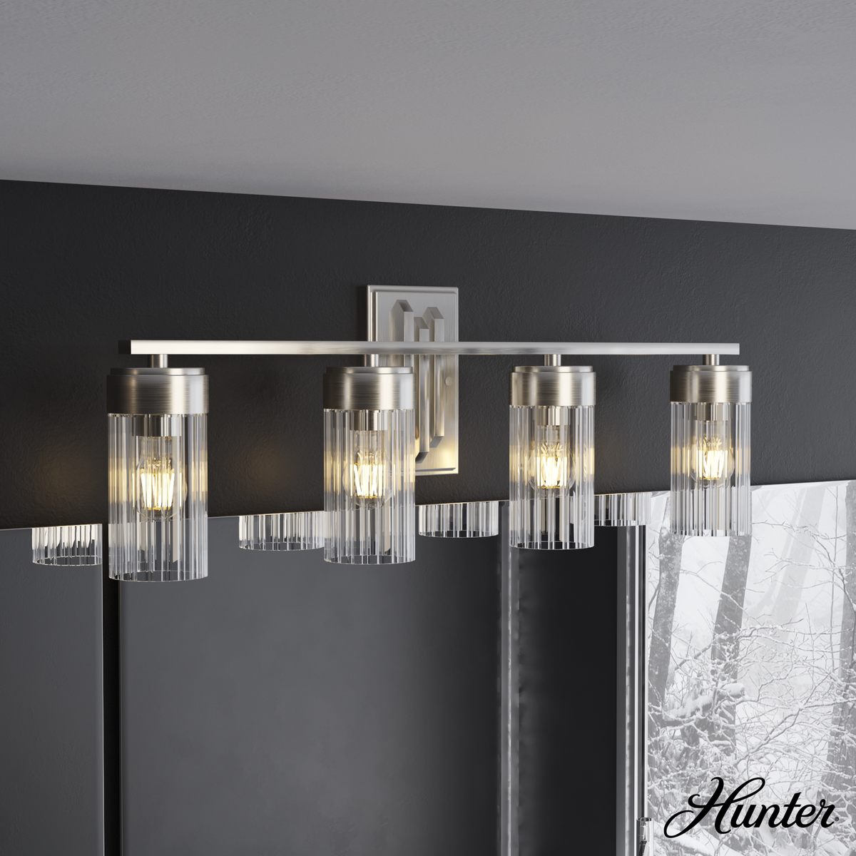 Laurel Ridge 15-inch 4-light Alturas Gold Lantern Pendant