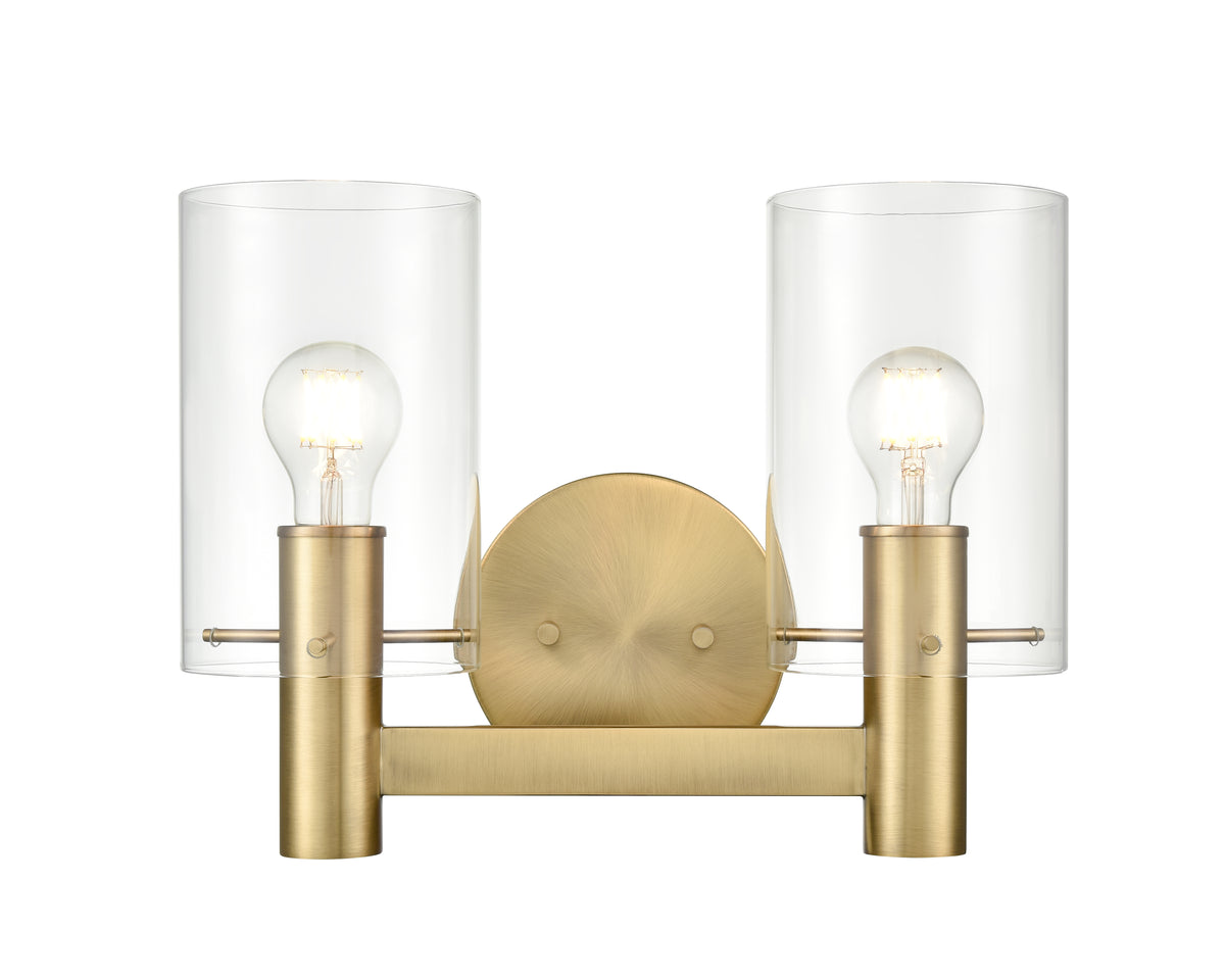 15'' Apolla Vintage Brass 2 Light Bath Vanity