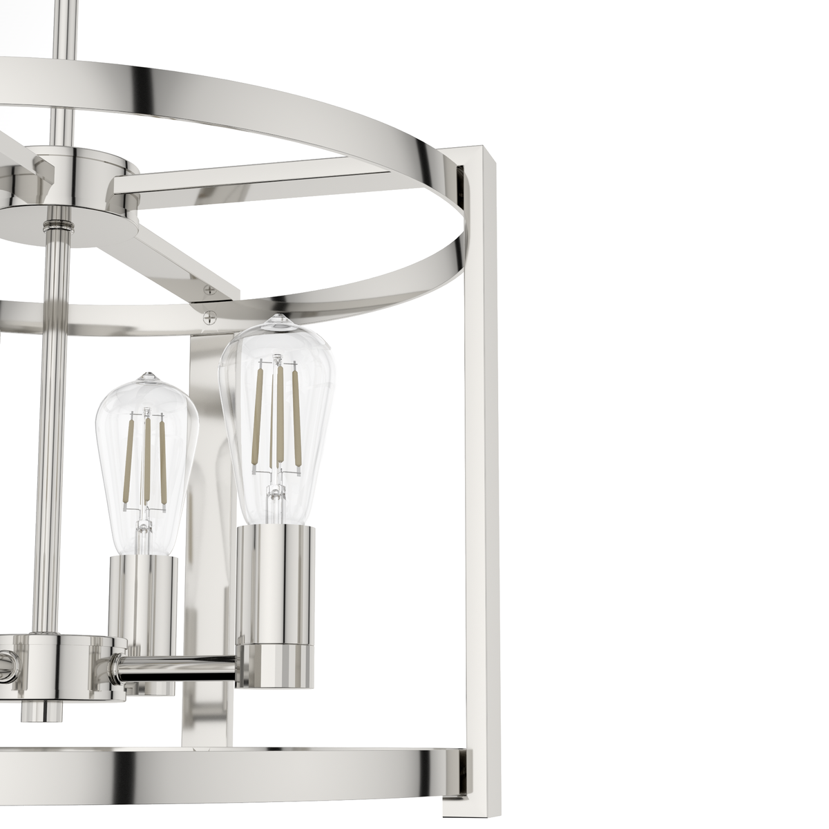Astwood 18-inch 4-light Polished Nickel Drum Chandelier