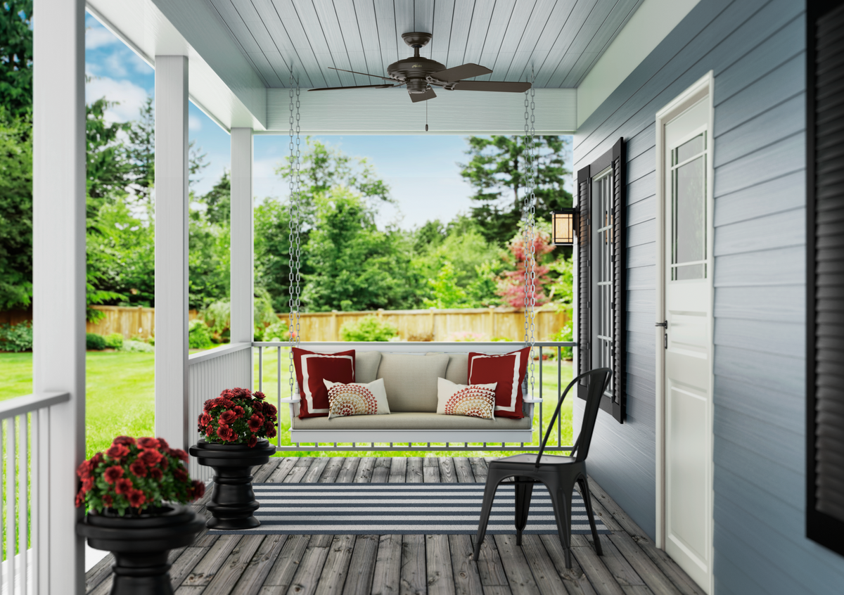 52 inch Sea Air New Bronze Indoor/Outdoor Ceiling Fan and Pull Chain
