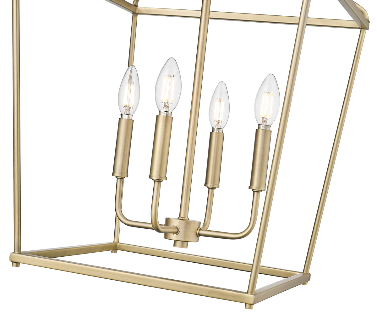21'' Nellita Vintage Brass 4 Light Pendant