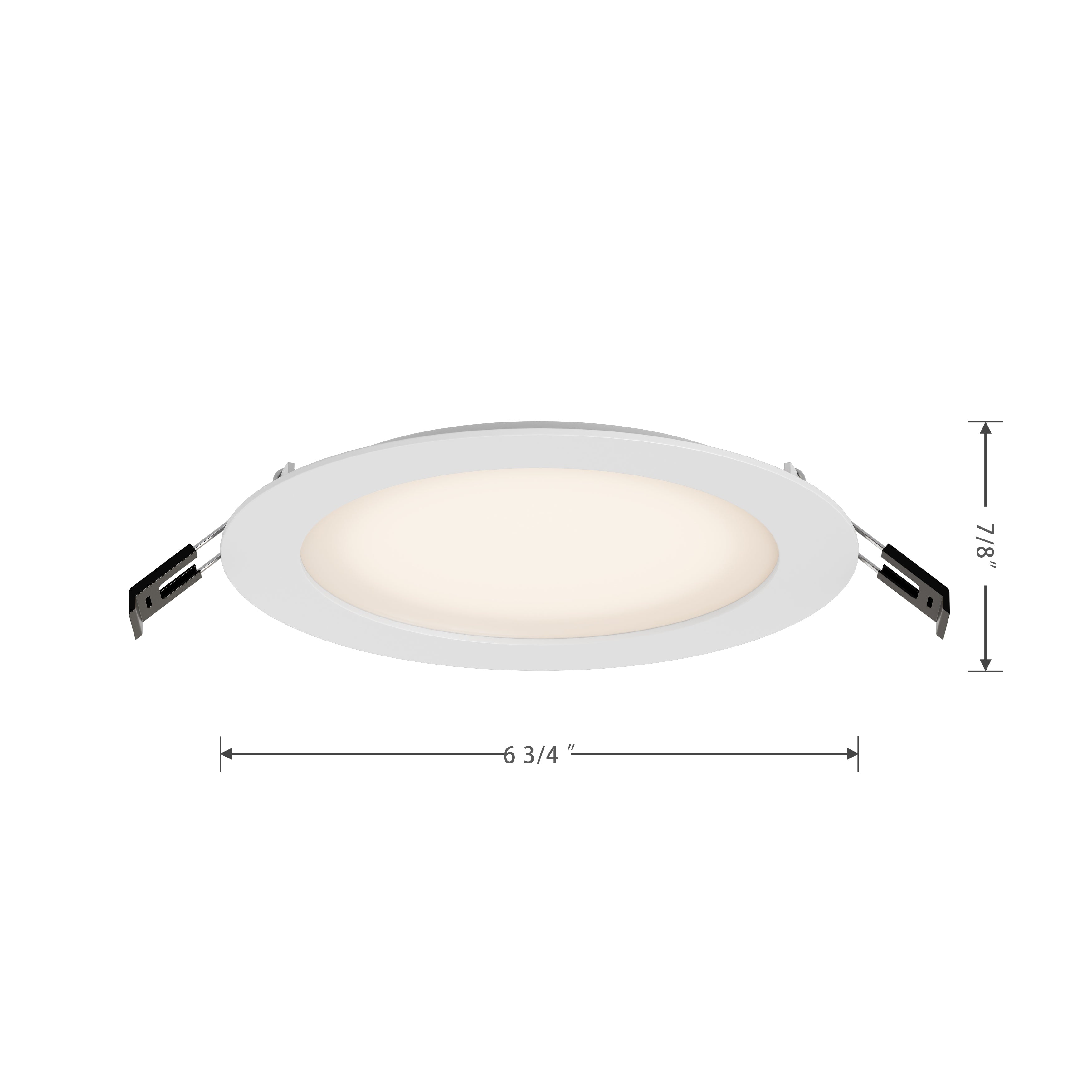 6-inch White Wall Light with 3000K Light and 14W Output