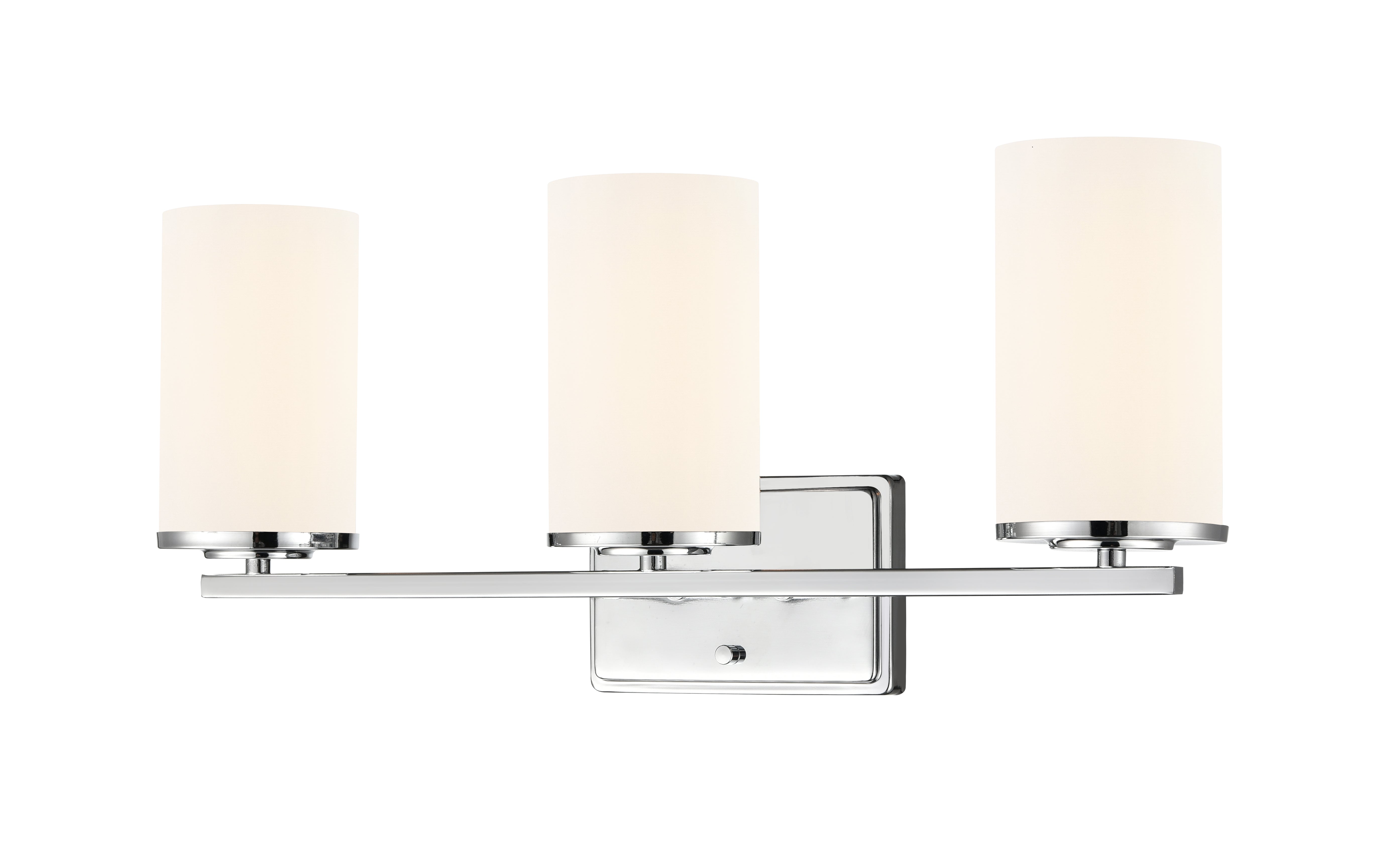 22-inch Verlana Chrome 3-Light Etched White Glass Bathroom Vanity Light