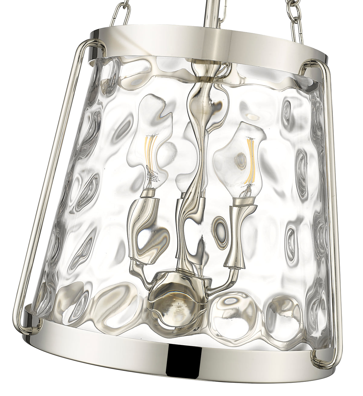21.63'' Adabella Polished Nickel 3 Light Pendant