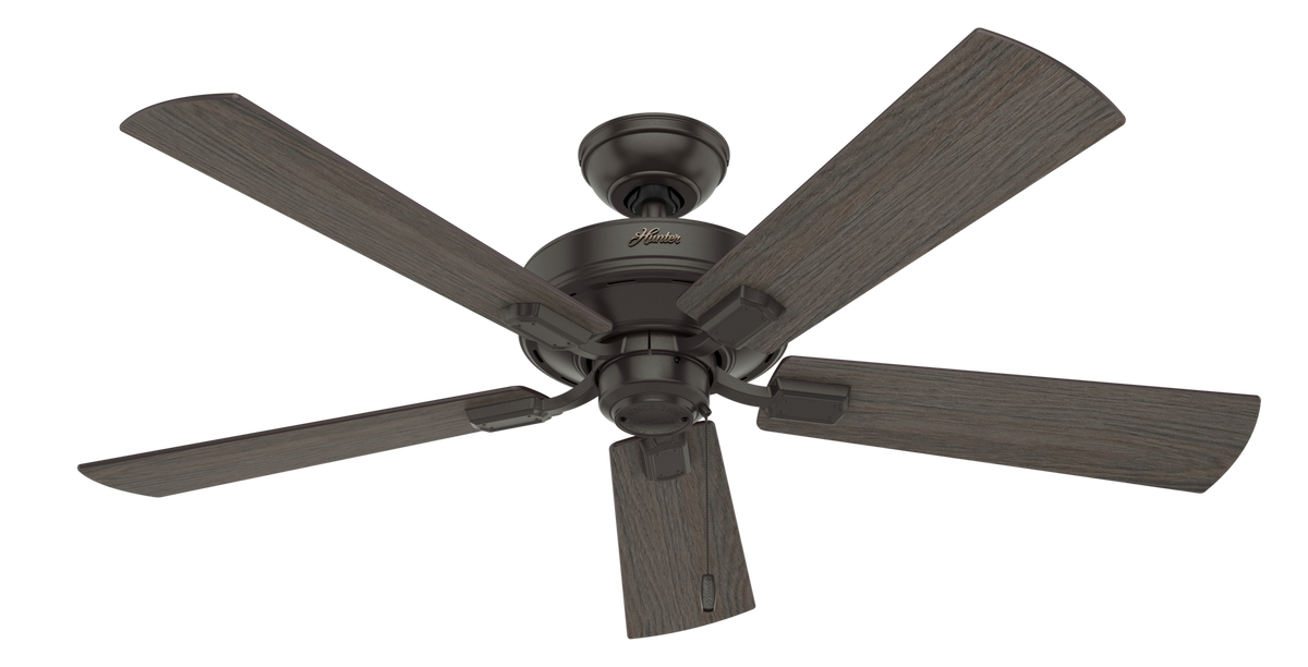 52 inch Crestfield Noble Bronze Ceiling Fan with LED Light Kit and Pull Chain