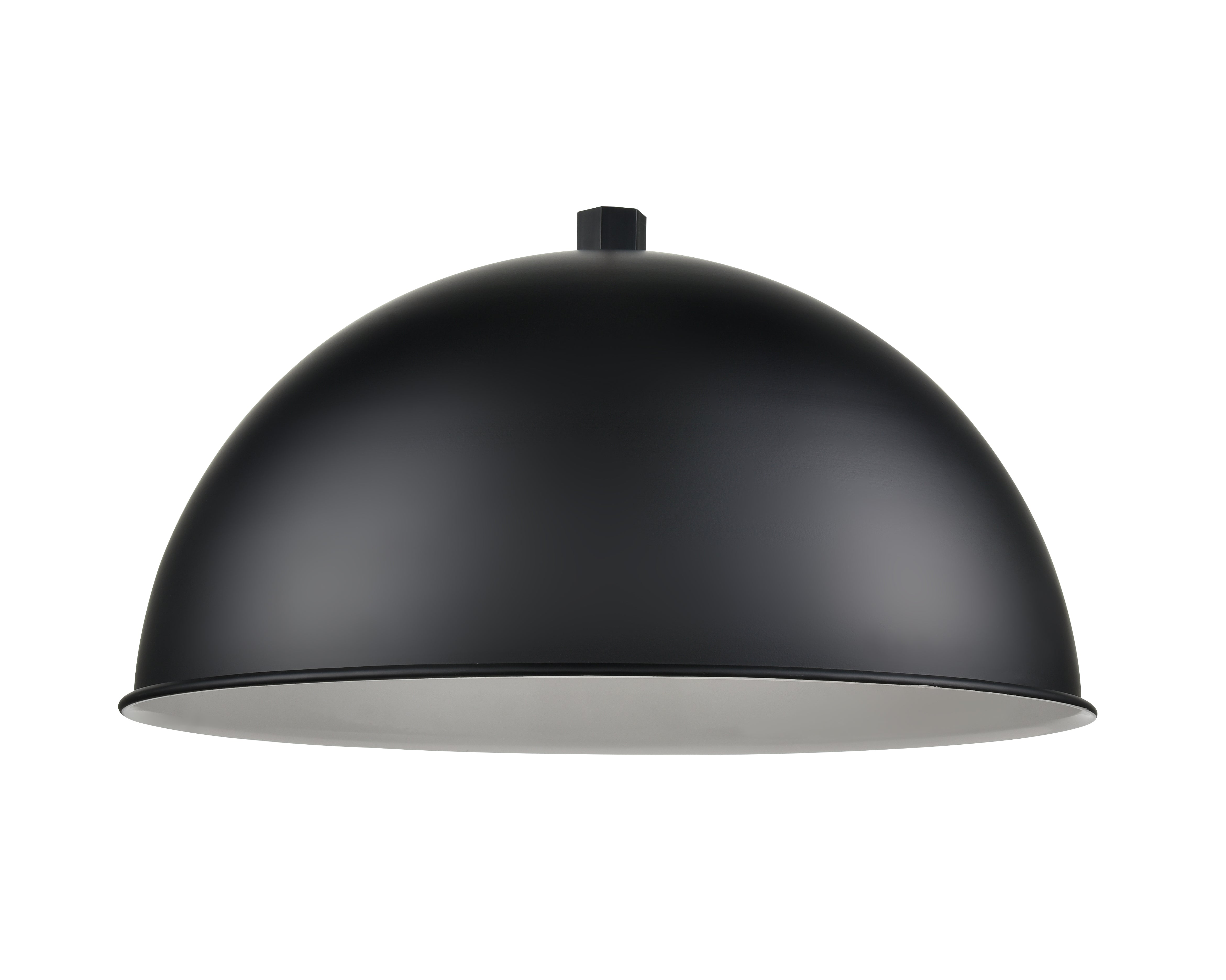 18'' Satin Black Aluminum R Series Wide Deep Bowl Warehouse Shade