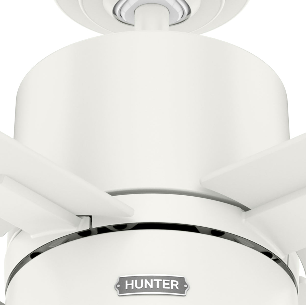 52 inch Beck Fresh White Ceiling Fan with LED Light Kit and Pull Chain