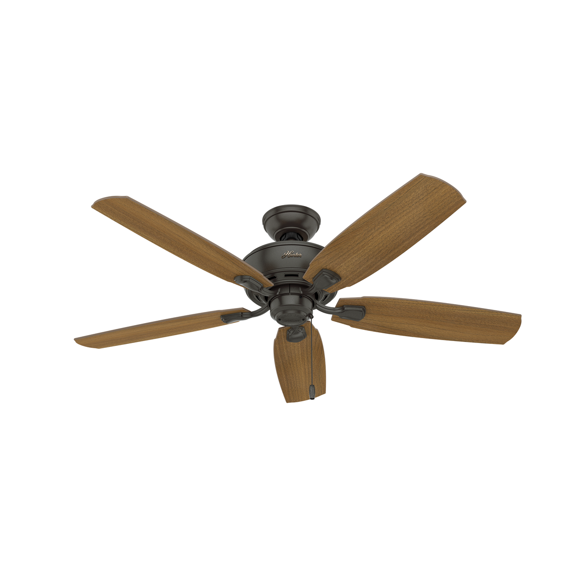 52 inch Amberlin Noble Bronze Ceiling Fan with LED Light Kit and Pull Chain