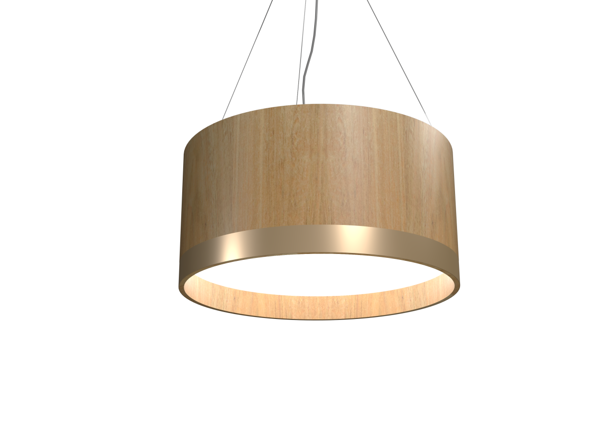 9.84'' Sculptural Cylindrical LED Accord Pendant Light