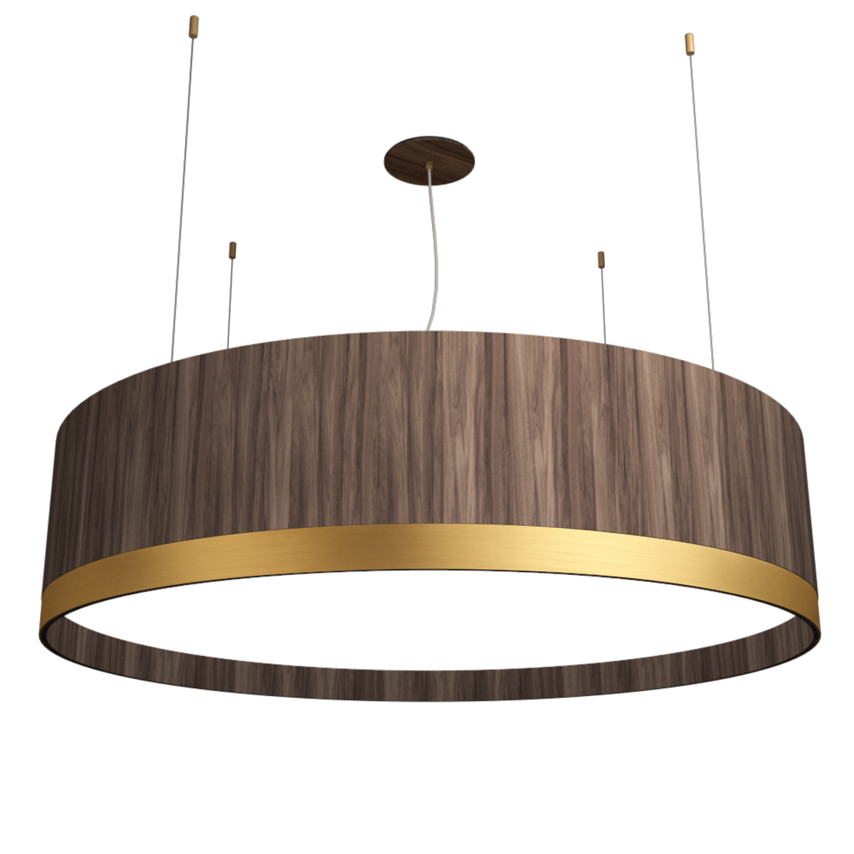 7.09'' Organic-Modern Cylindrical LED Accord Pendant Light