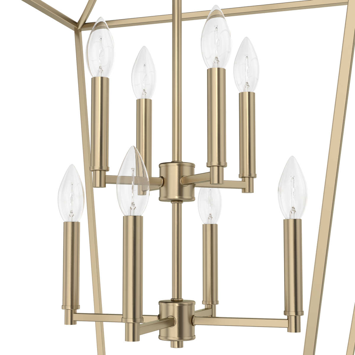 Laurel Ridge 23-inch 8-light Alturas Gold Lantern Pendant