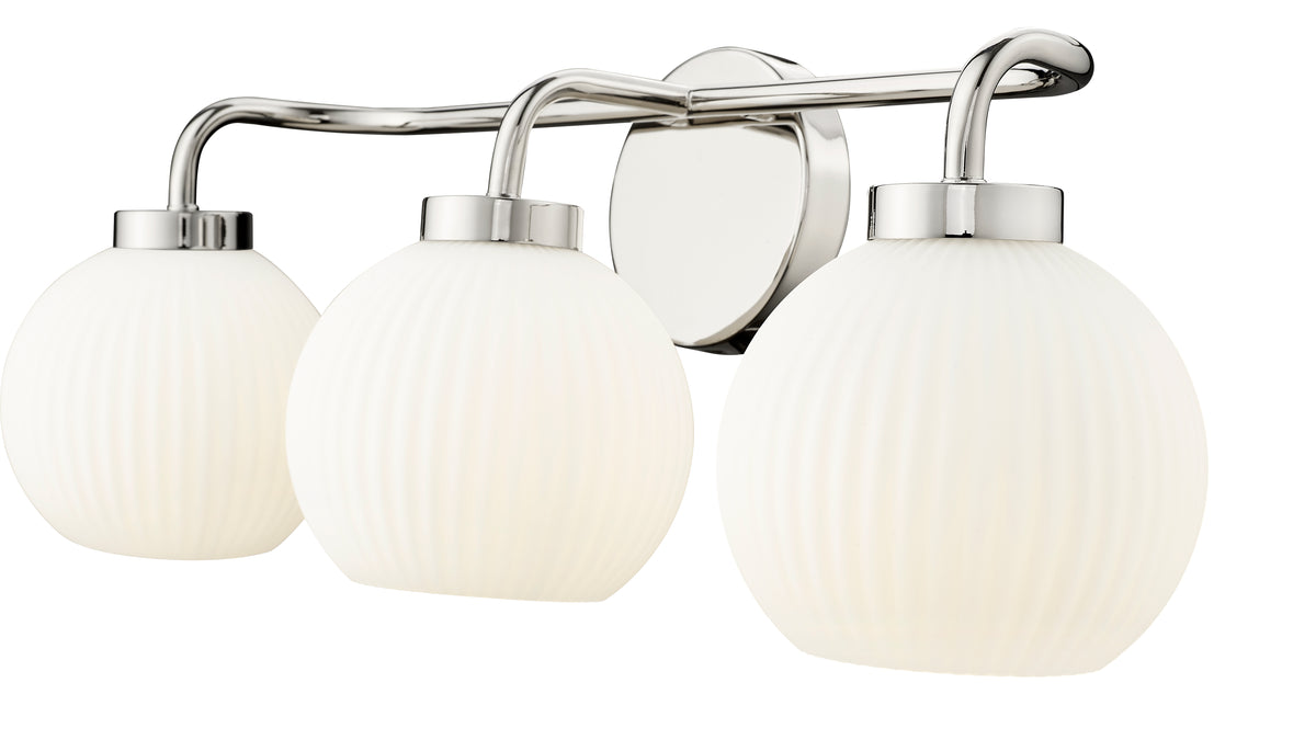 24'' Oprah Polished Nickel 3 Light Bath Vanity