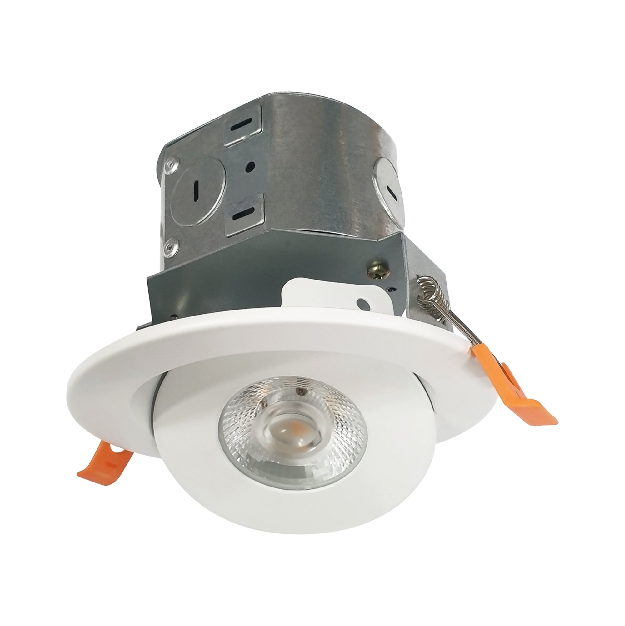 4-inch White Outdoor Recessed Light with 3000K Light and Frosted Lens
