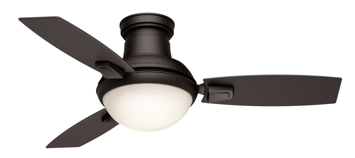 Casablanca 44 inch Verse Maiden Bronze Damp Rated Ceiling Fan with LED Light Kit and Handheld Remote