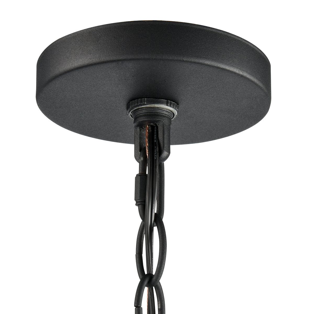 28.5'' Hylena Textured Black 6 Light Pendant