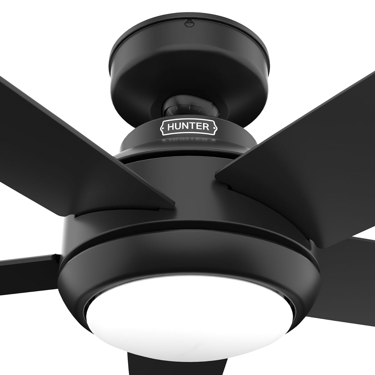 52 inch Zayden Matte Black Ceiling Fan with LED Light Kit and Handheld Remote
