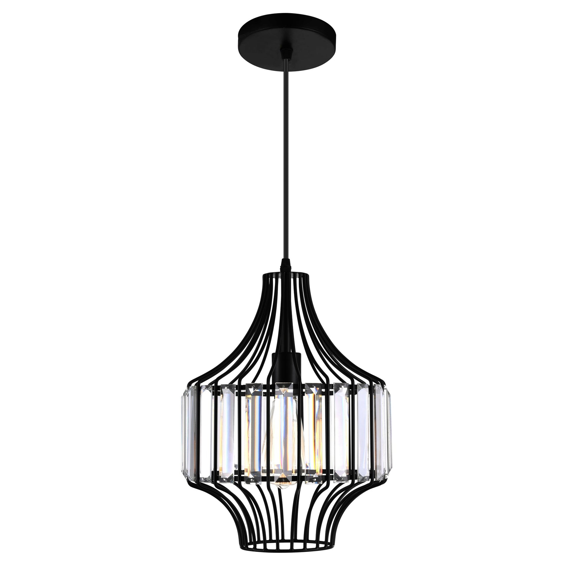 Alethia 1 Light Black Pendant