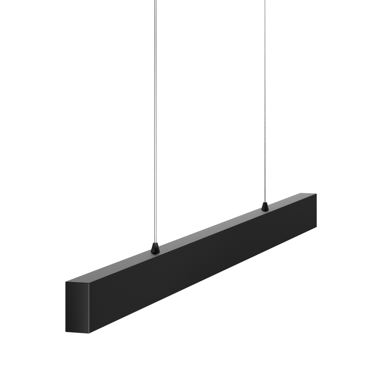Canoga 50-inch 1-light Matte Black 3000K LED Linear Chandelier