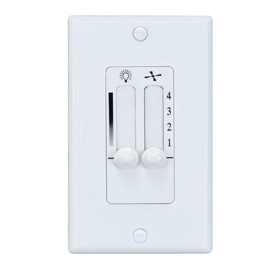 4 Speed Wall Controls White Indoor Ceiling Fan