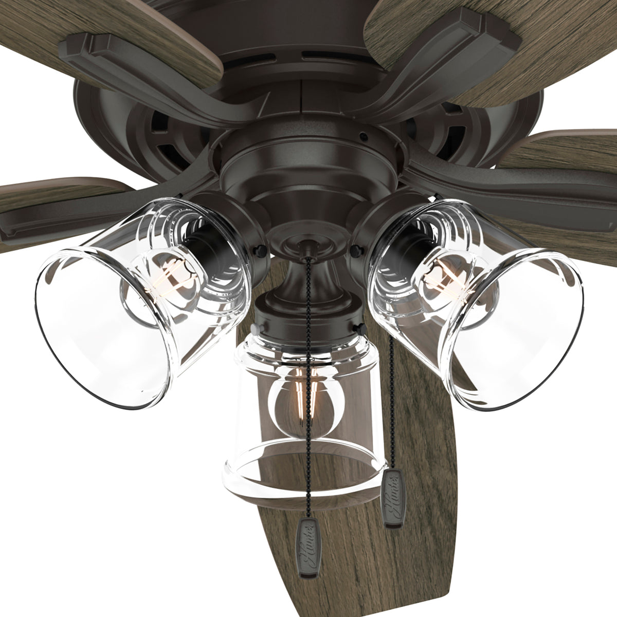 60 inch Dondra ENERGY STAR® Noble Bronze Ceiling Fan with LED Light Kit and Pull Chain