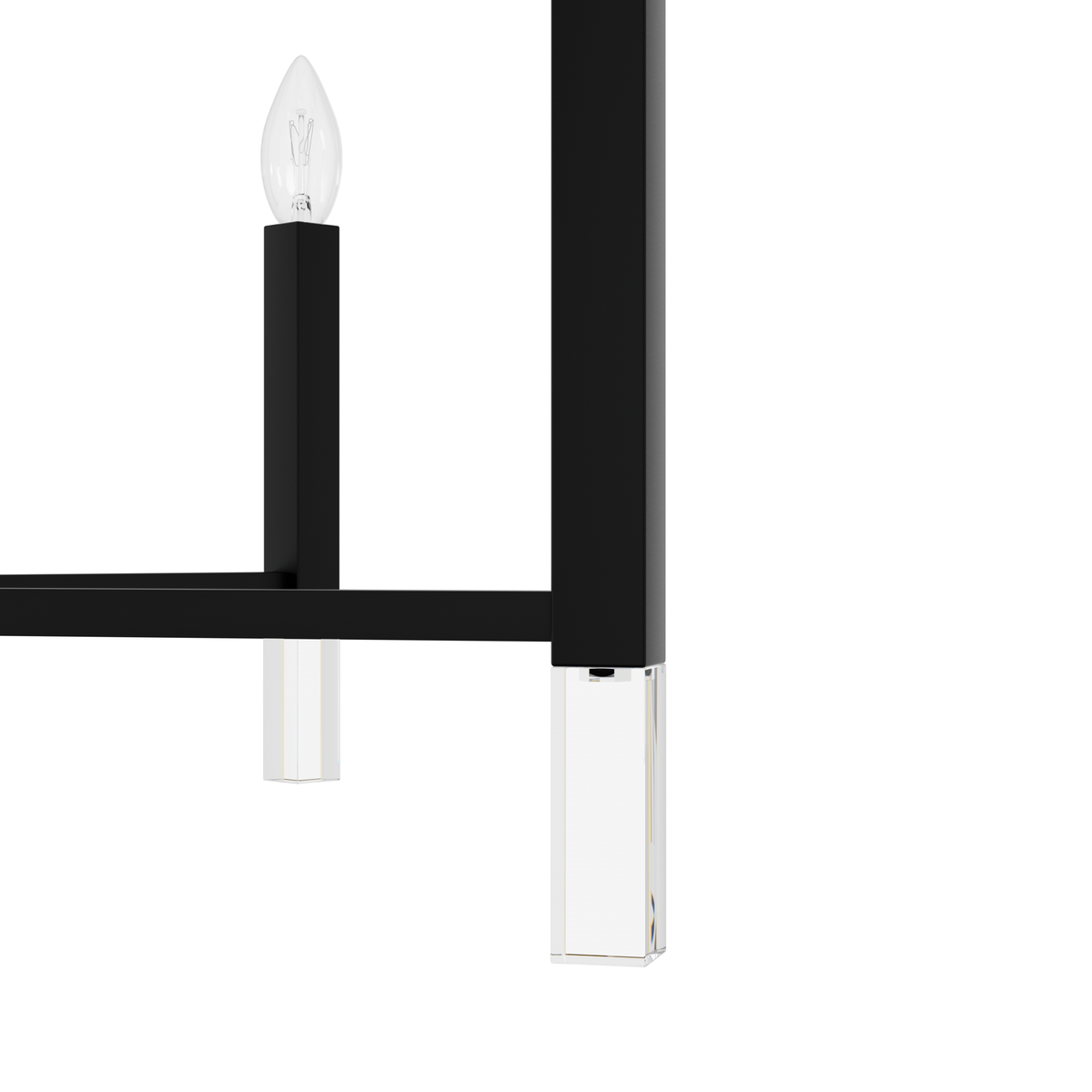 Sunjai 40-inch 12-light Matte Black Chandelier