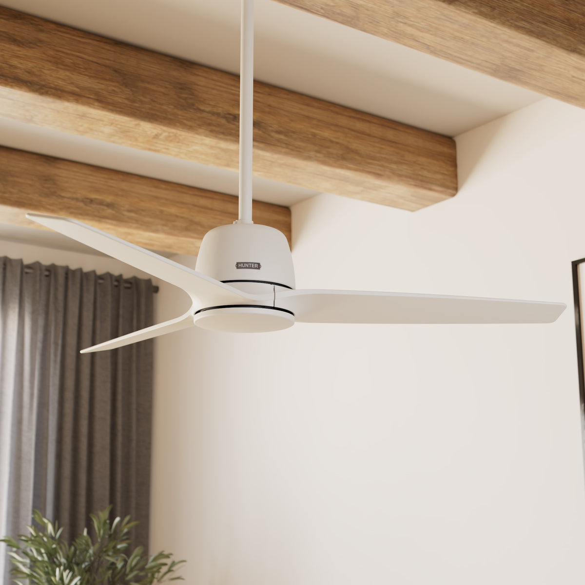 52 inch Malden Matte White Ceiling Fan and Handheld Remote