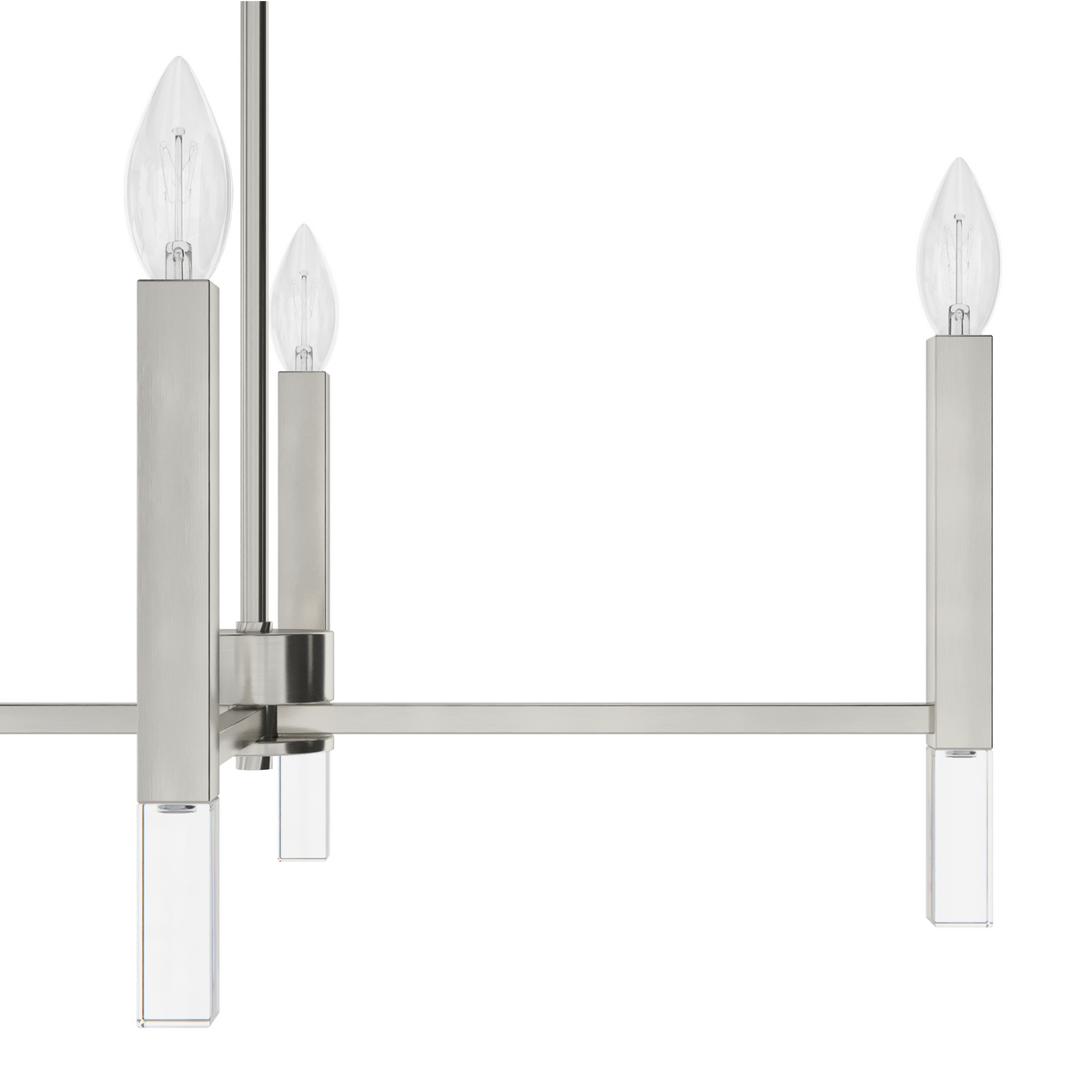 Sunjai 18-inch 7-light Brushed Nickel Linear Chandelier