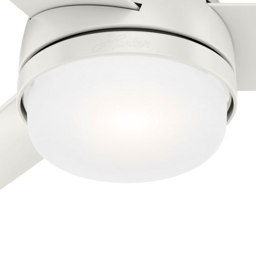48 inch Midtown Fresh White Ceiling Fan with LED Light Kit and Handheld Remote