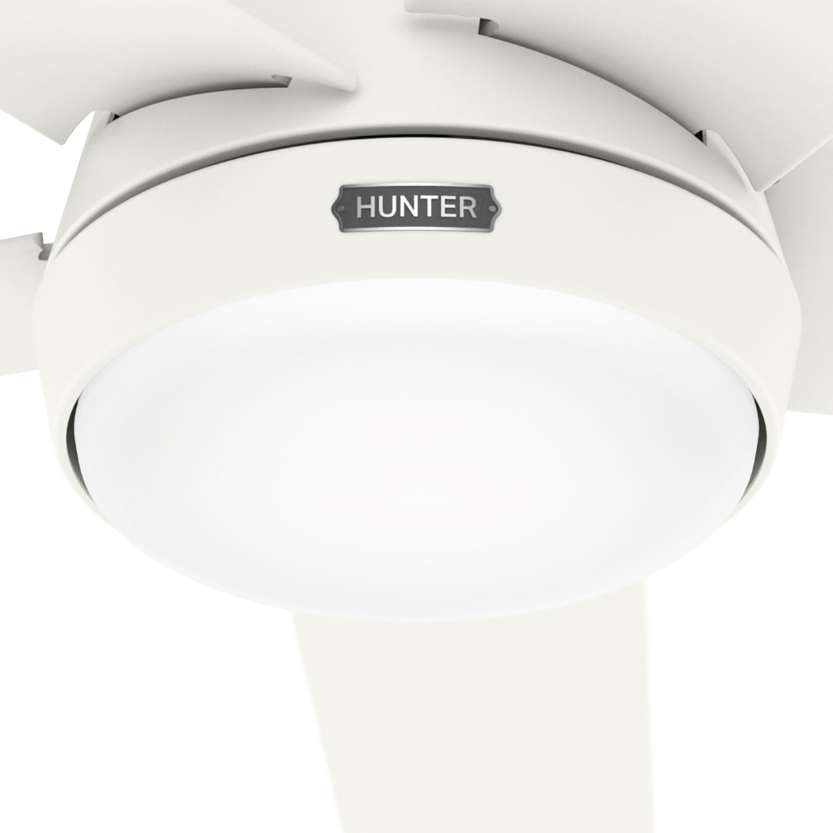 52 inch Skyflow Matte White WeatherMax Indoor / Outdoor Ceiling Fan with LED Light Kit and Wall Control