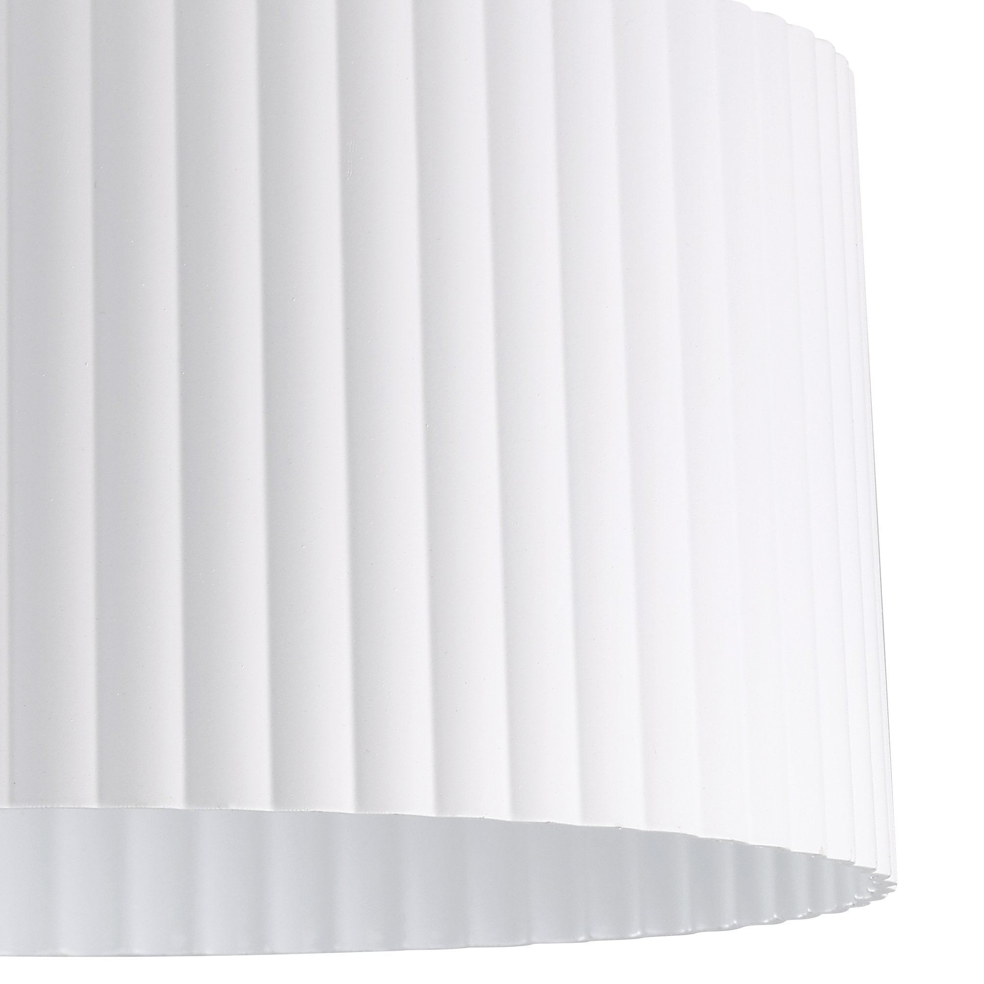 Leilani 11-inch 1-light Brushed Nickel Semi-Flush Mount with Matte White Metal Shade
