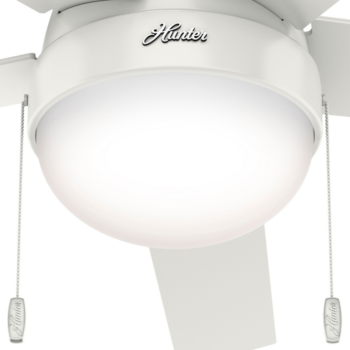 52 inch Anslee Fresh White Ceiling Fan with LED Light Kit and Pull Chain