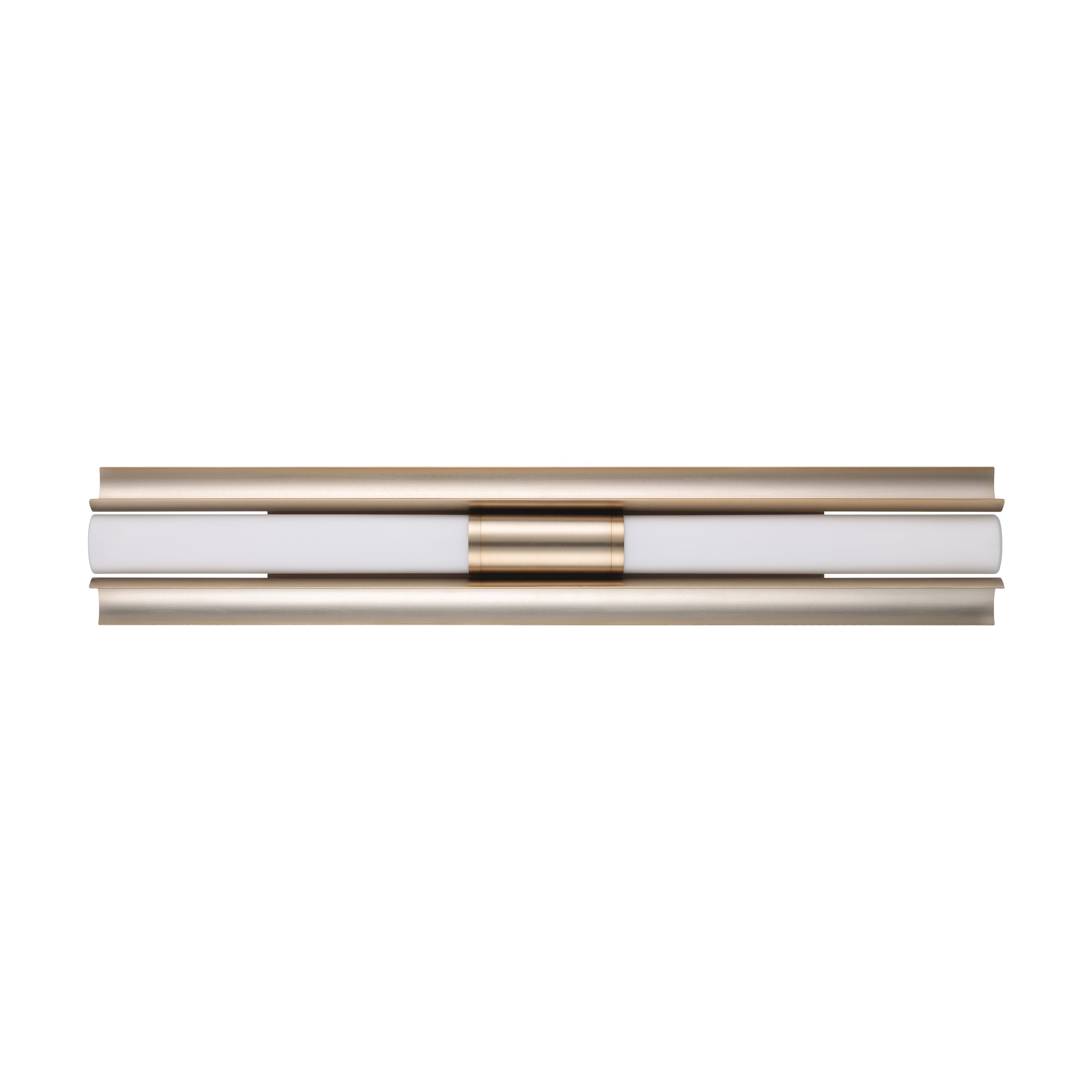 Colton 30-inch 2-light Champagne Gold 5CCT LED Vanity Light with Etched Opal Glass Shades