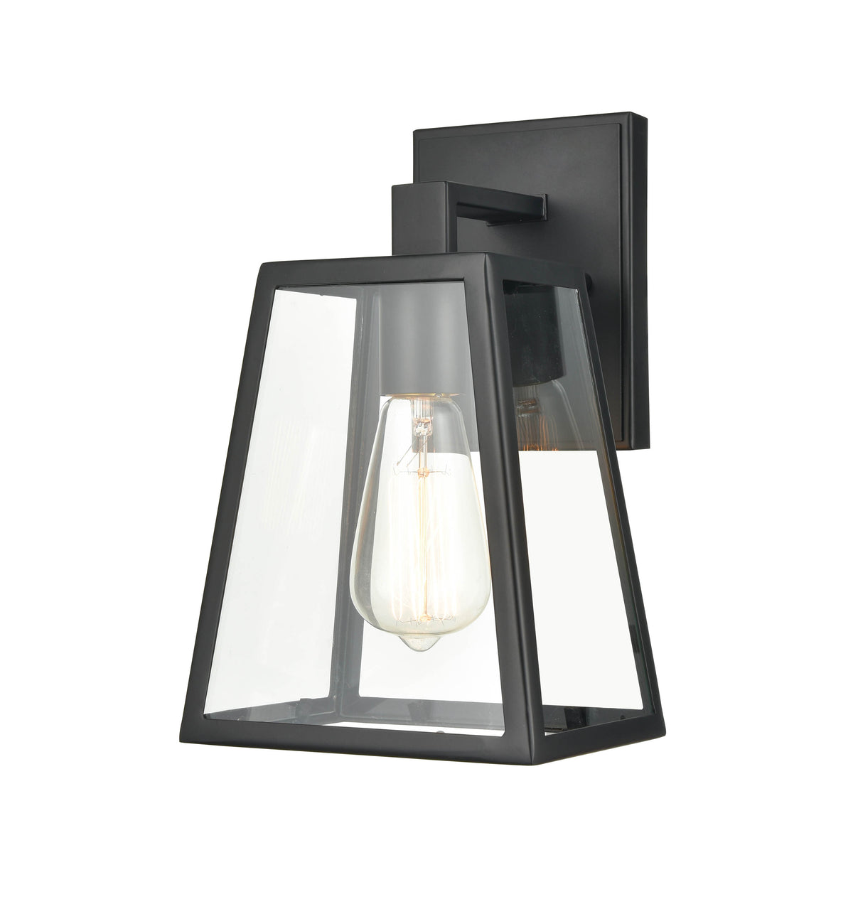 7'' Grant Powder Coated Black 1 Light Wall Sconce