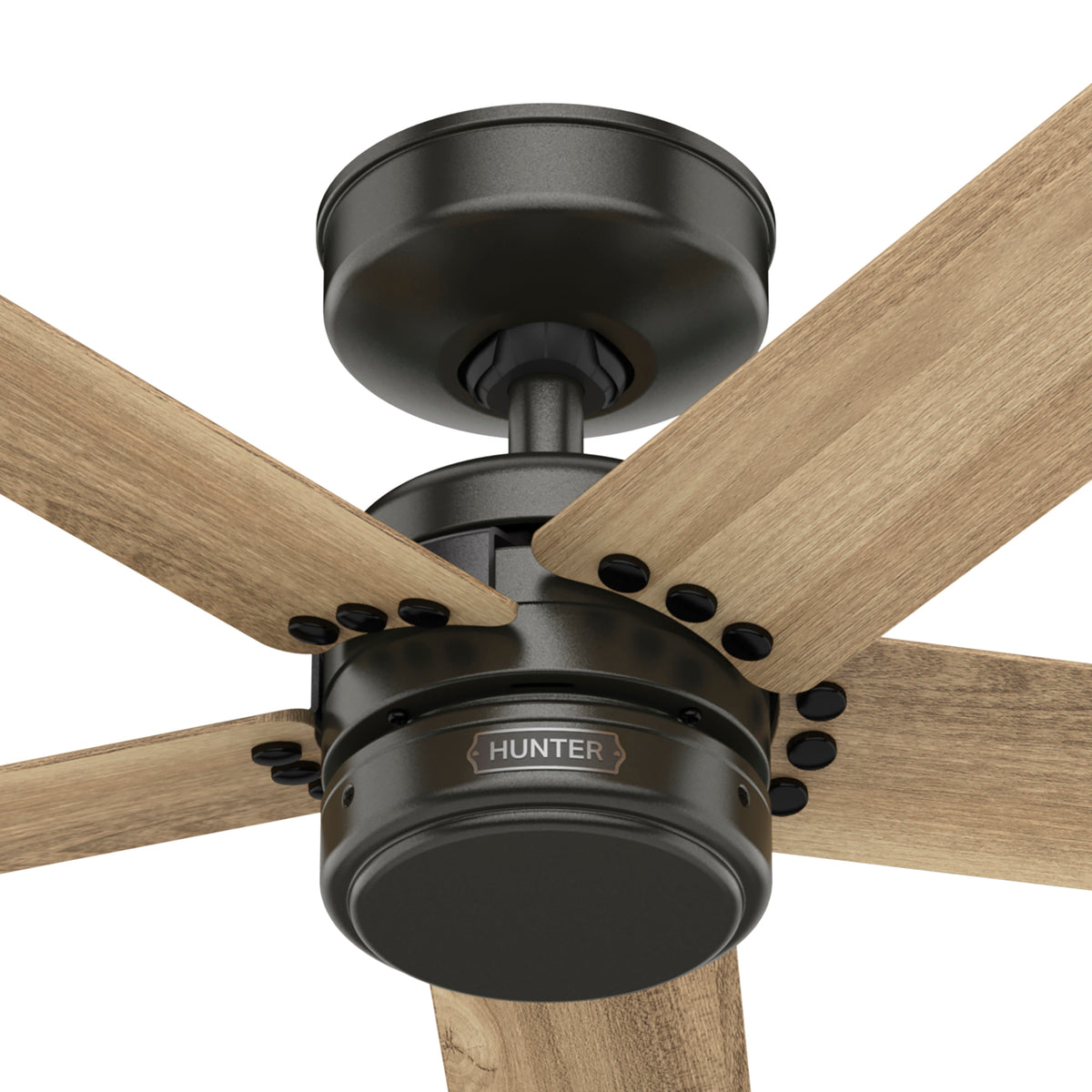 52 inch Burton Noble Bronze Damp Rated Ceiling Fan and Wall Control