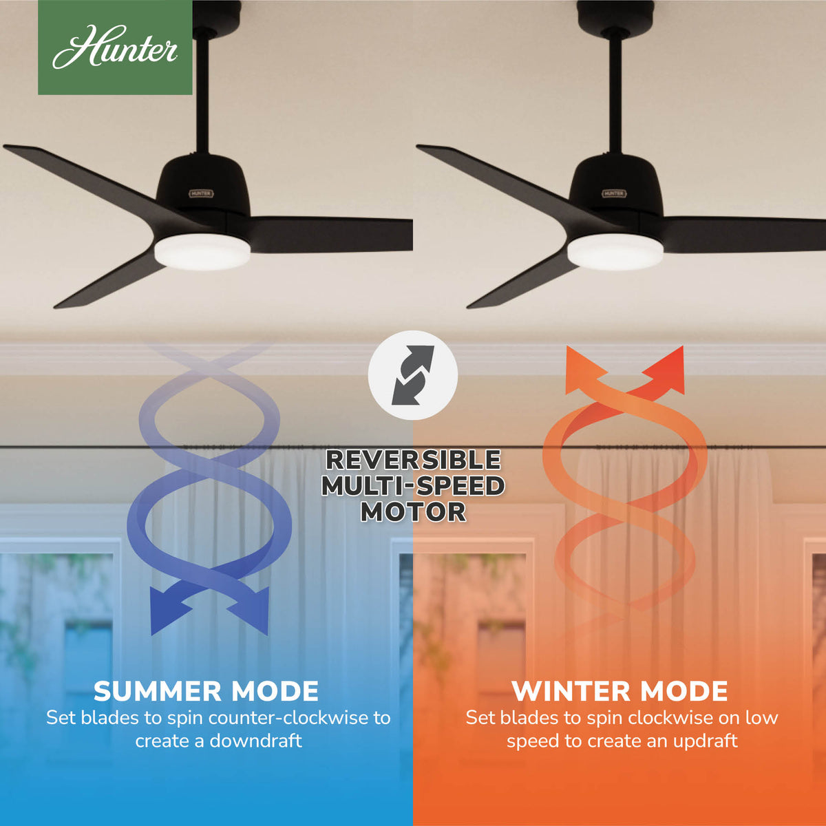 52 inch Malden Matte Black Ceiling Fan with LED Light Kit and Handheld Remote