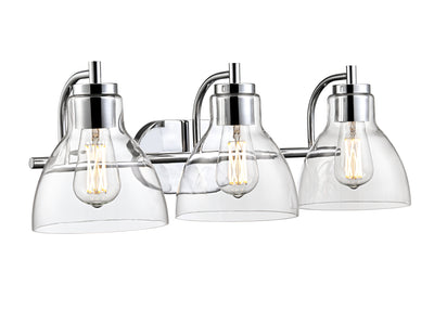 25.25'' Knightsdale Chrome 3 Light Bath Vanity