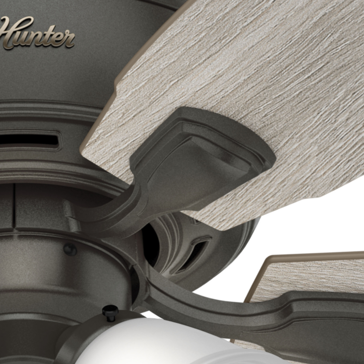 52 inch Amberlin Noble Bronze Ceiling Fan with LED Light Kit and Pull Chain