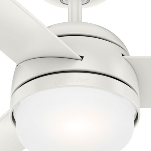 48 inch Midtown Fresh White Ceiling Fan with LED Light Kit and Handheld Remote