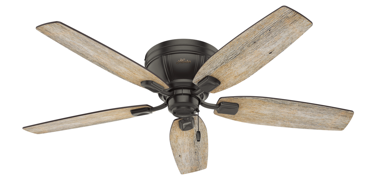 52 inch Kenbridge Noble Bronze Low Profile Ceiling Fan with LED Light Kit and Pull Chain