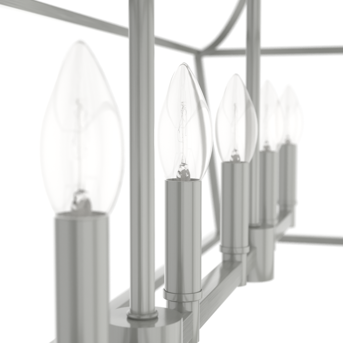 Laurel Ridge 42-inch 6-light Brushed Nickel Linear Chandelier