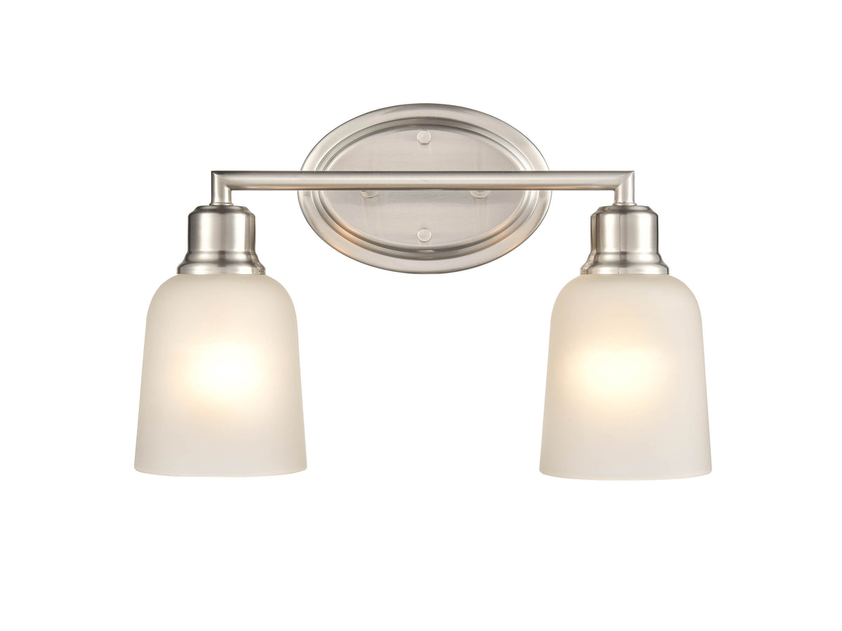 15.25'' Amberle Brushed Nickel 2 Light Bath Vanity