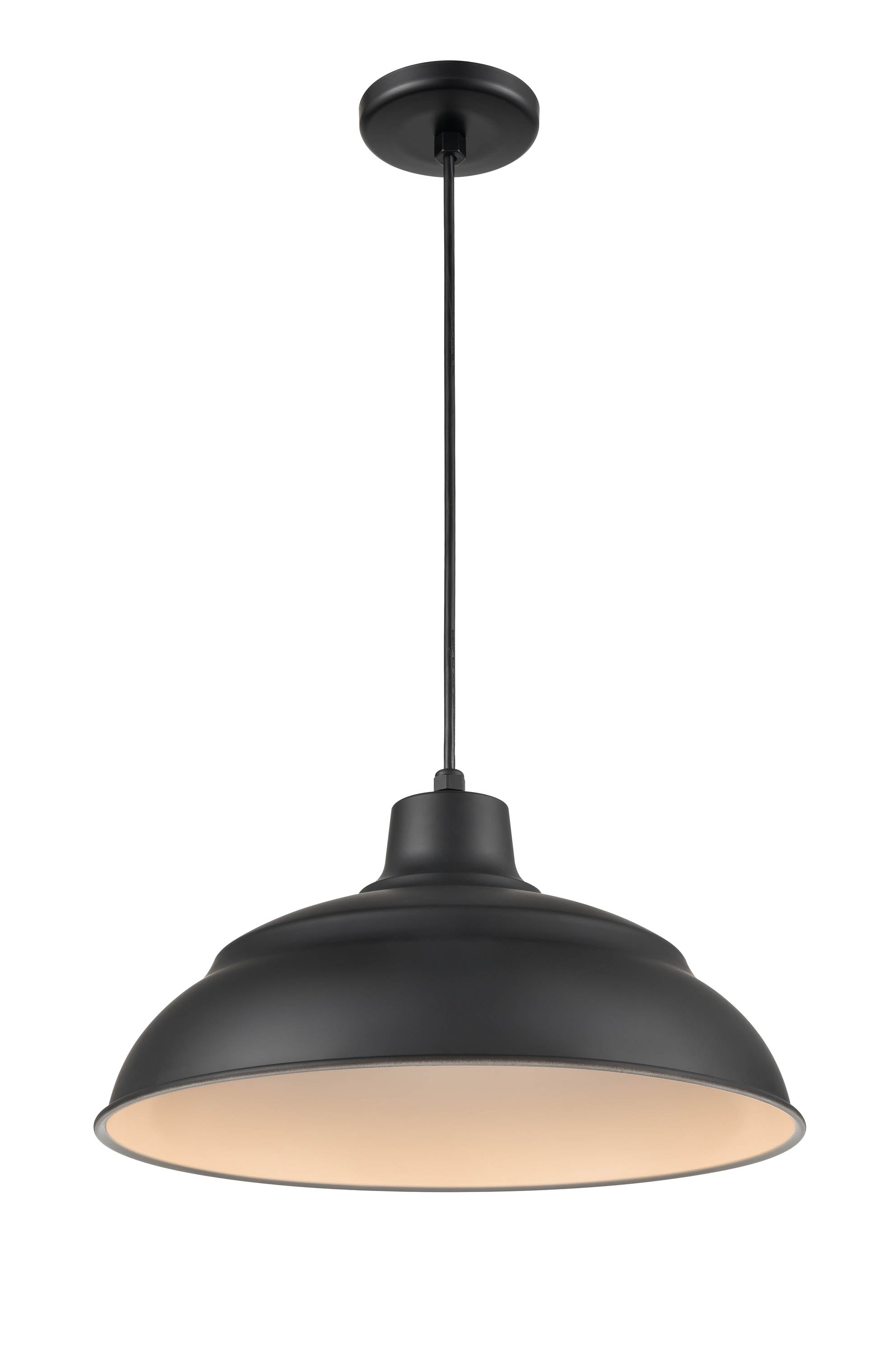 9.25'' R Series Satin Black 1 Light Pendant