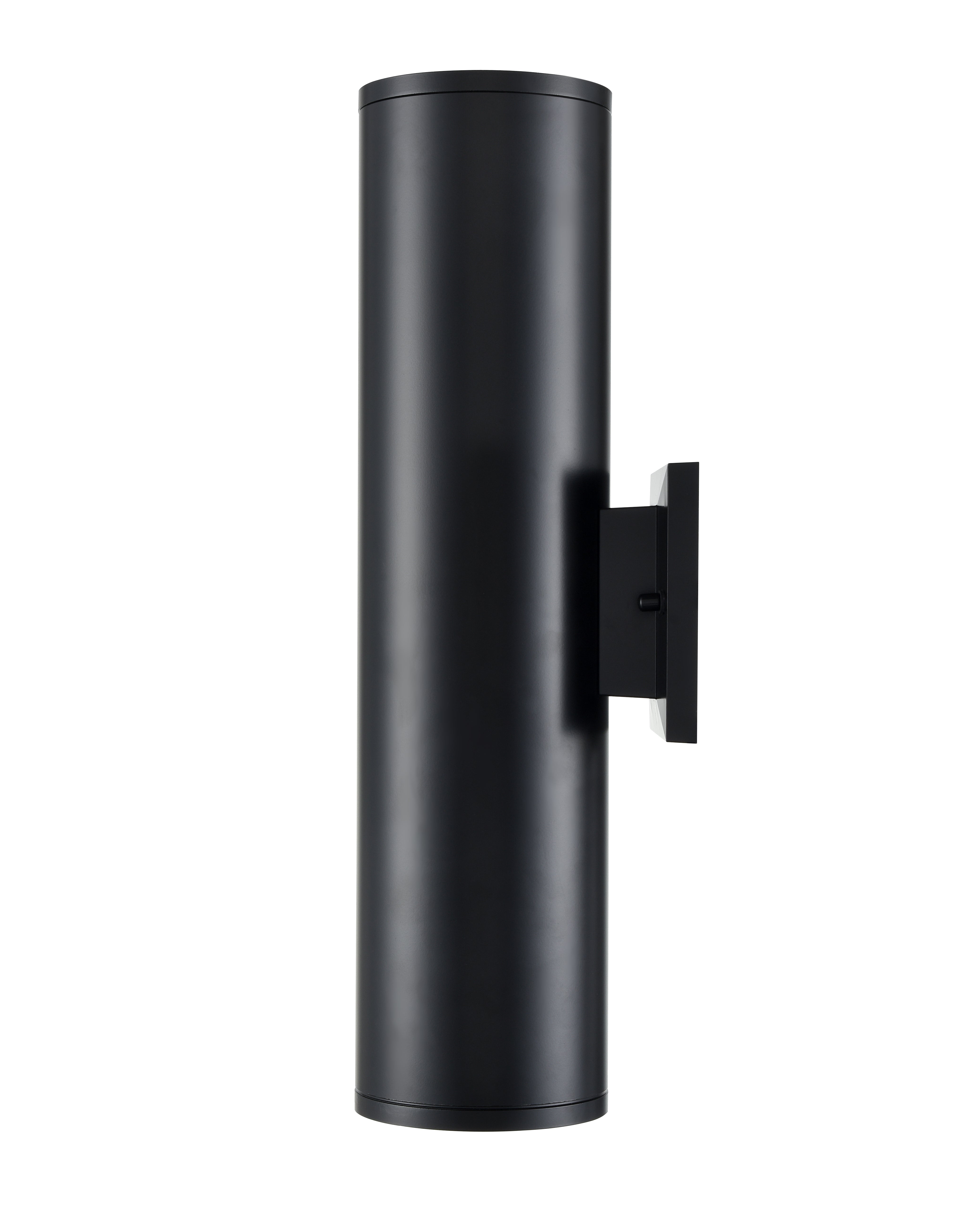 18-inch Vegas Powder Coated Black Outdoor Wall Sconce