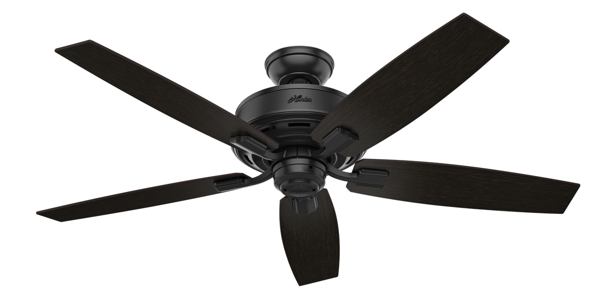 52 inch Bennett Matte Black Ceiling Fan with LED Light Kit and Handheld