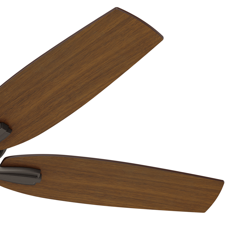 52 inch Newsome Premier Bronze Damp Rated Ceiling Fan and Pull Chain