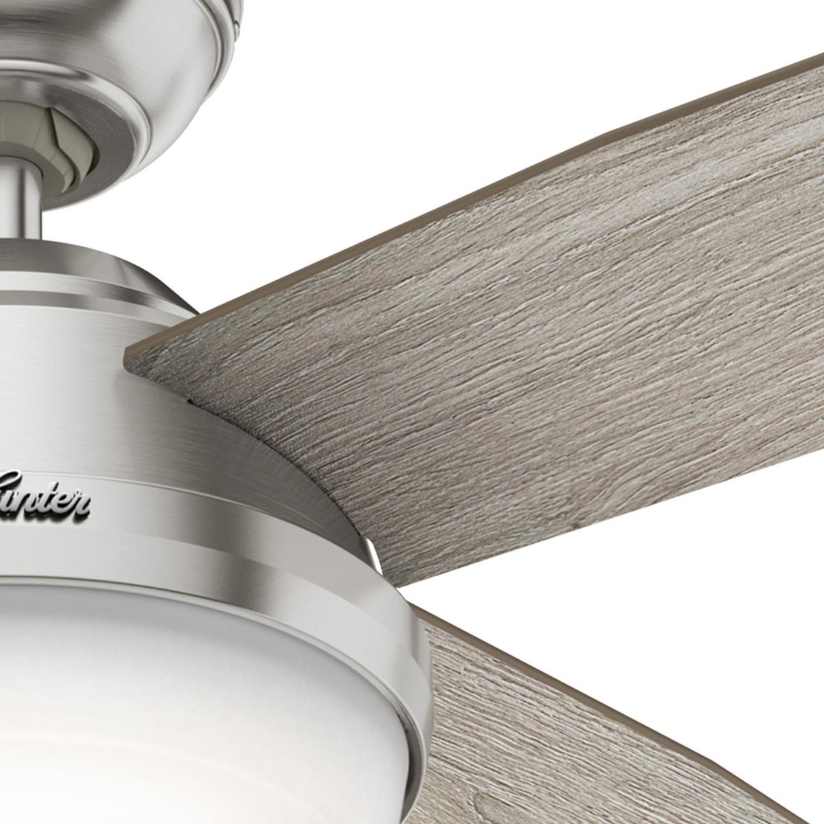 52 inch Dempsey Brushed Nickel LED Ceiling Fan With Handheld Remote